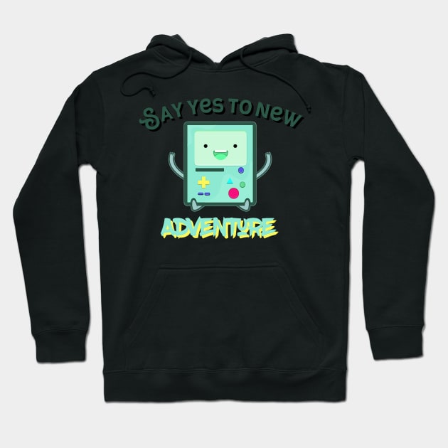 Say Yes To New Adventure Hoodie by UnderDesign